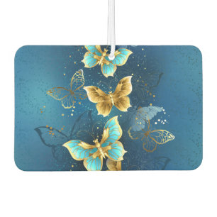 Golden butterflies air freshener