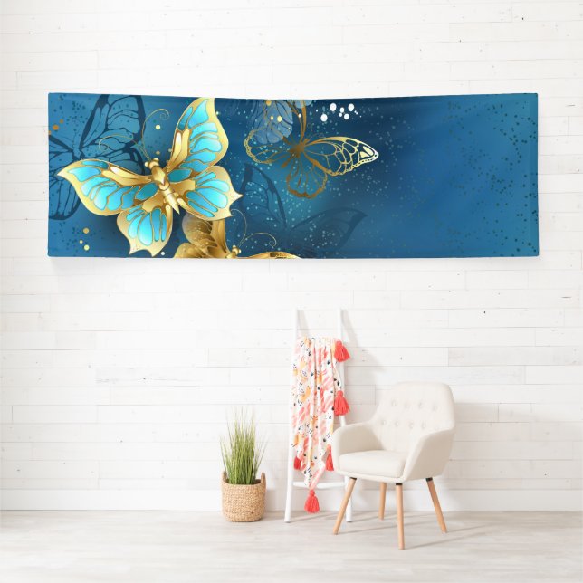 Golden butterflies banner (Insitu)
