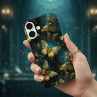 Golden Butterflies Barely There iPhone 16 Case
