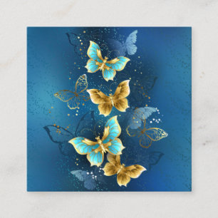 Golden butterflies calling card