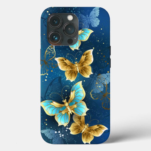 Golden butterflies Case-Mate iPhone case (Back)