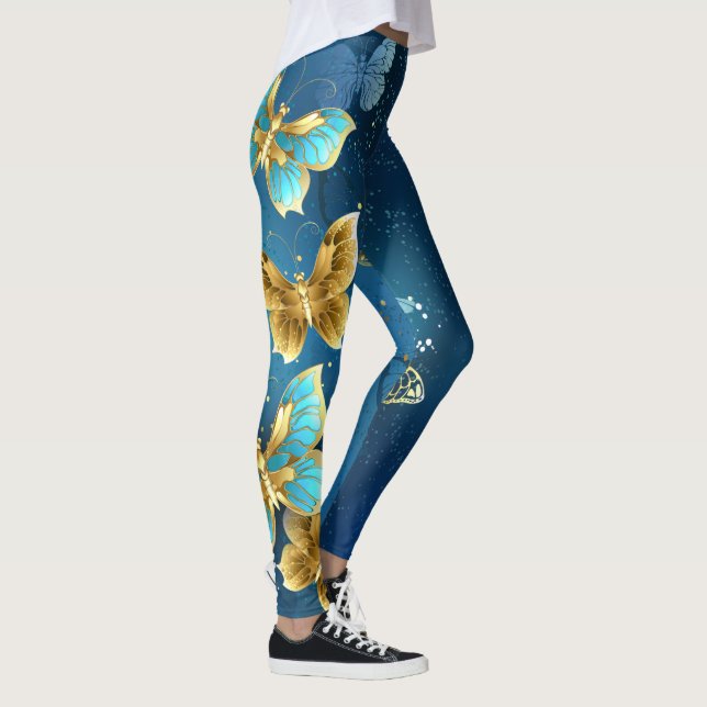 Golden butterflies leggings (Right)