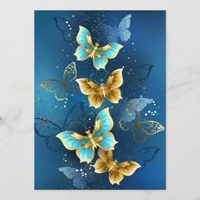 Golden butterflies menu (Front)