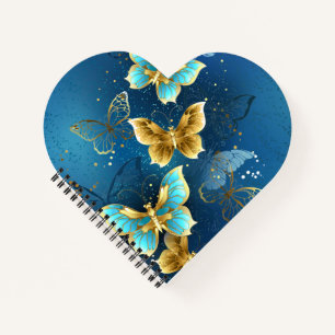 Golden butterflies notebook