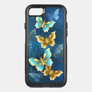 Golden butterflies OtterBox commuter iPhone 8/7 case