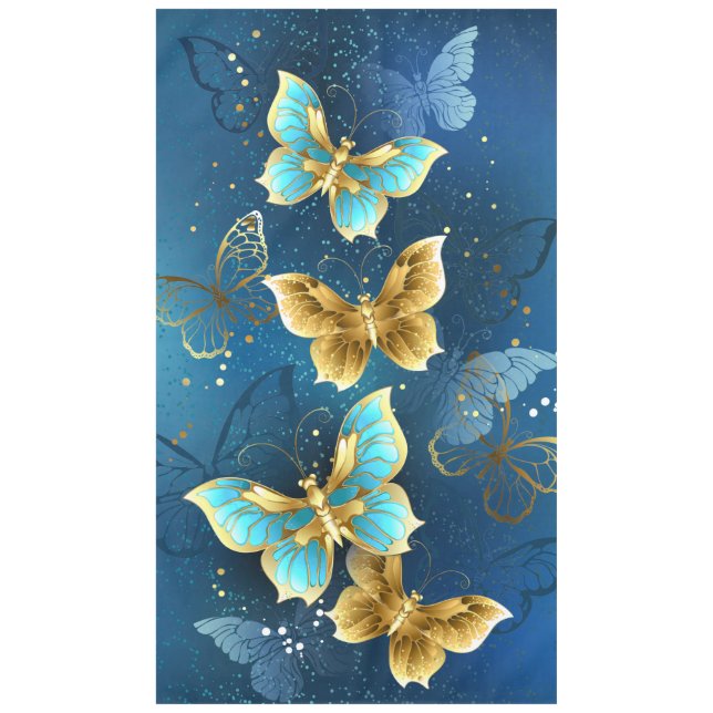 Golden butterflies tablecloth (Front)