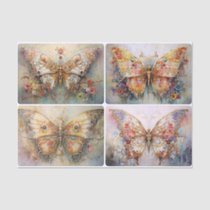 Golden Butterflies Tissue Paper