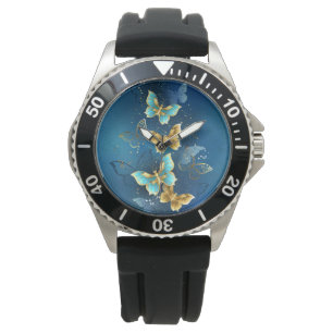 Golden butterflies watch