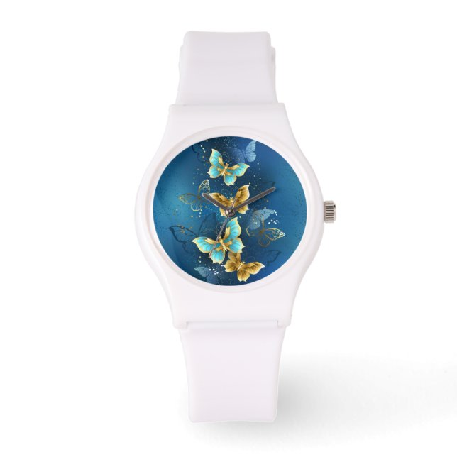 Golden butterflies watch (Front)