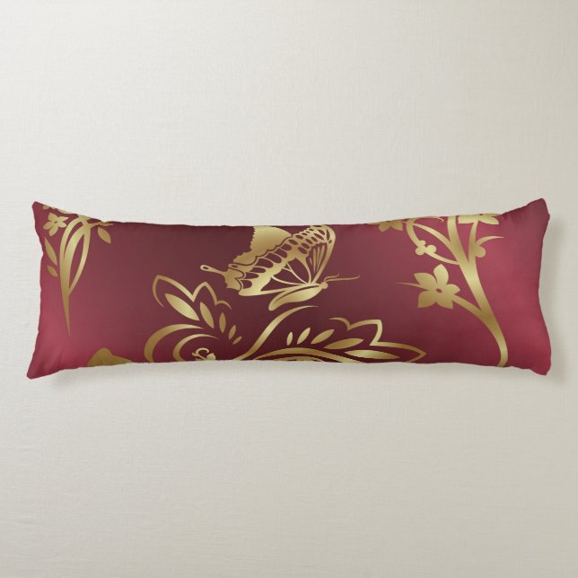Golden butterfly body pillow (Front)