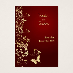 Golden Butterfly Save the Date for Weddings