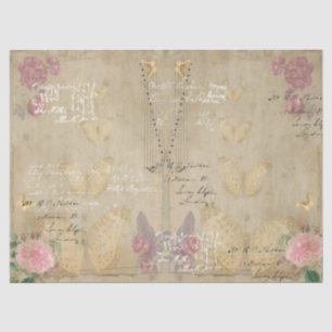 Golden Butterfly Symphony  Tissue Paper