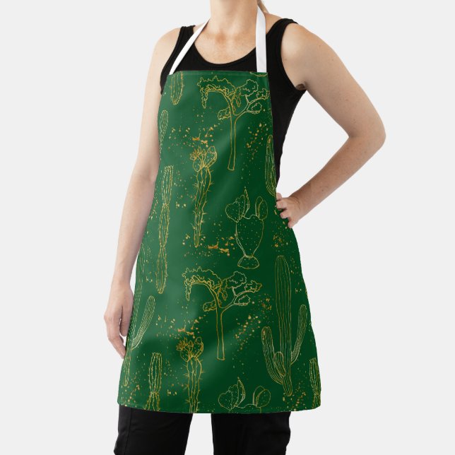 Golden Cacti Apron (Insitu)