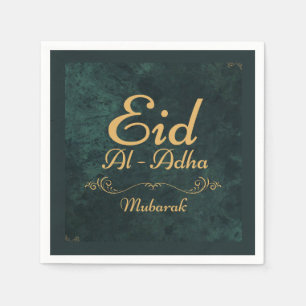 Golden Calligraphy Eid Al-Adha Mubarak 2025 Napkin