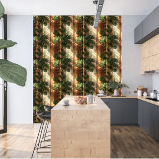 Golden Canopy Oasis | Luxury Airbnb Tropical Wallpaper