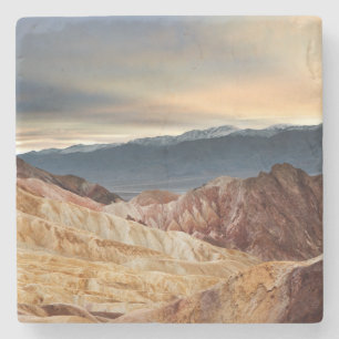 Golden Canyon at Sunset Stone Coaster