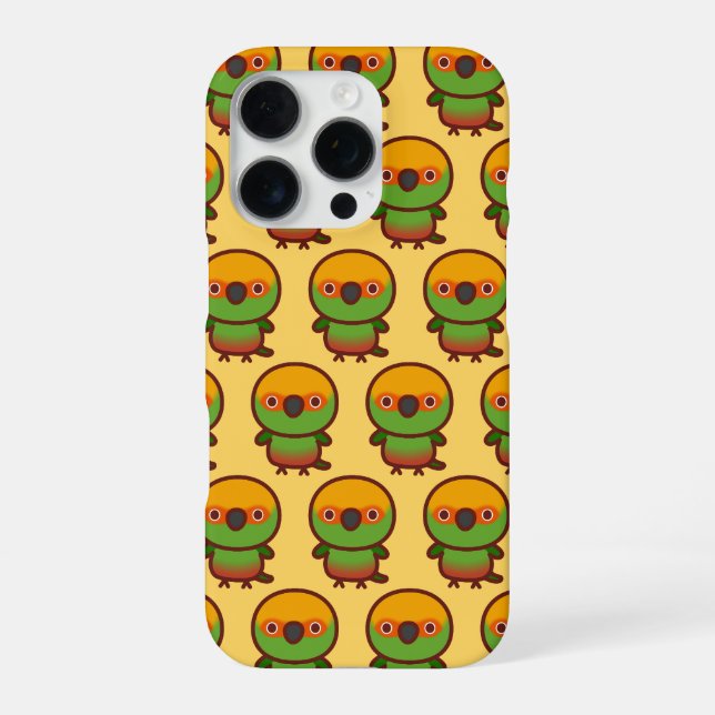 Golden-capped parakeet iPhone case (Back)