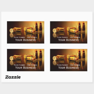 Golden Cartidges Business Card Sticker