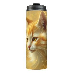 Golden cat thermal tumbler
