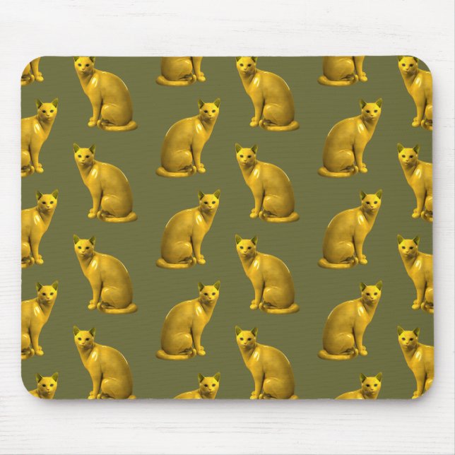 Golden Cats Mouse Pad (Front)