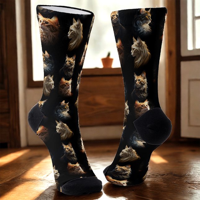 Golden Cats Socks (Creator Uploaded)