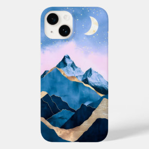 Golden Celestial Peaks Watercolor Case-Mate iPhone 14 Case