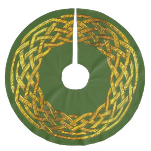 Golden Celtic Knot Tree Skirt