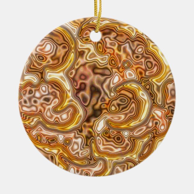 GOLDEN CERAMIC ORNAMENT (Front)