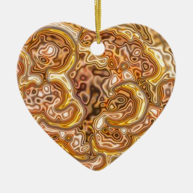 GOLDEN CERAMIC ORNAMENT (Front)