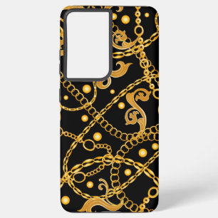 Golden Chain Classy Pattern Samsung Galaxy Case