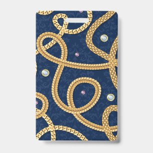 GOLDEN CHAIN PATTERN BADGE