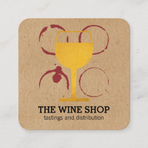 Golden Chalice Square Business Card