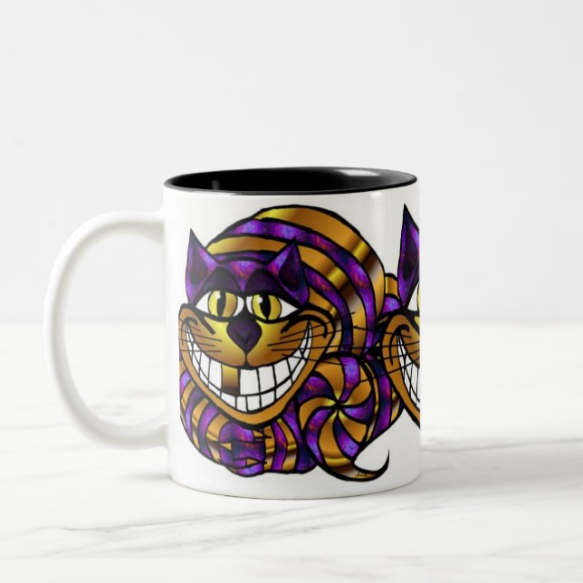 Golden Cheshire Cat Mug (Left)