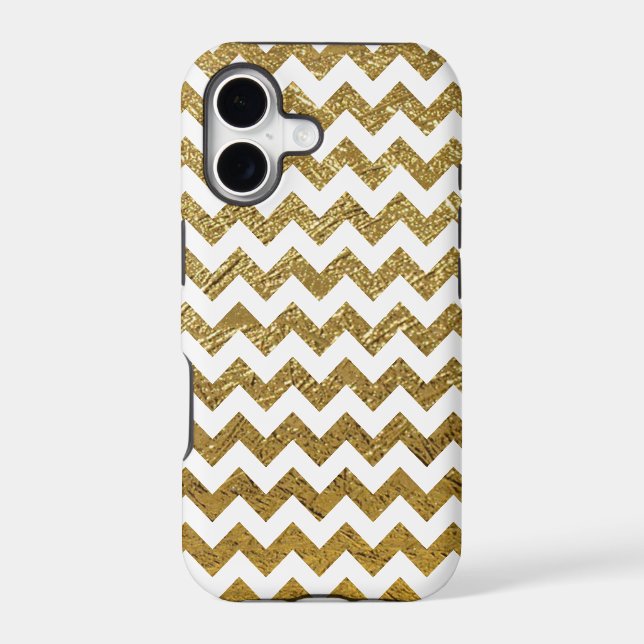 golden chevron stripes pattern (Back)