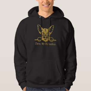 Golden Chihuahua I Love My Chihuahua Hoodie