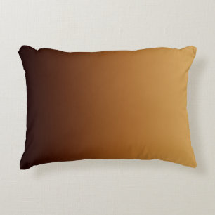 Golden Chocolate Brown Warm Colours Accent Pillow