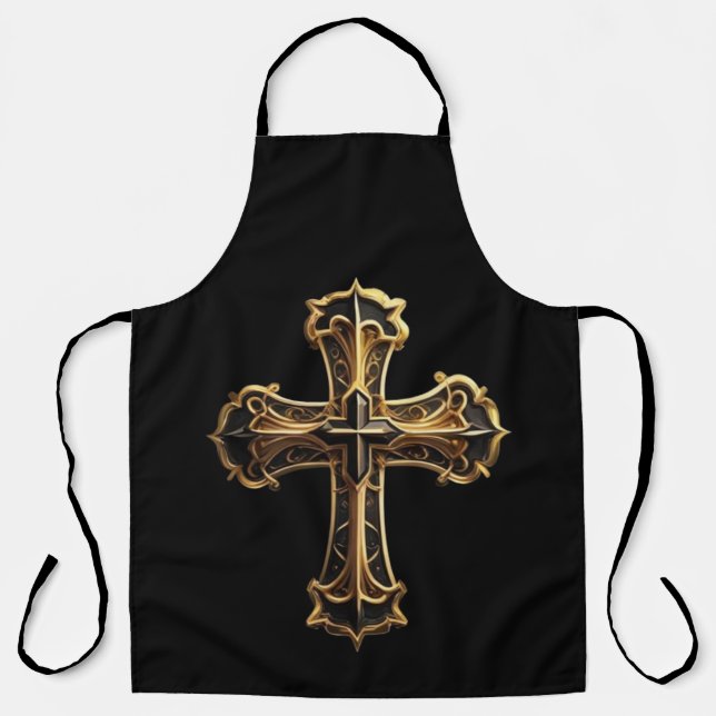 Golden Christ’s Cross 2 Apron (Front)