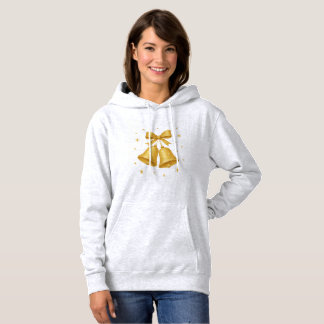 Golden Christmas Bells Hoodie