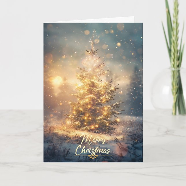 Golden Christmas Card (Front)