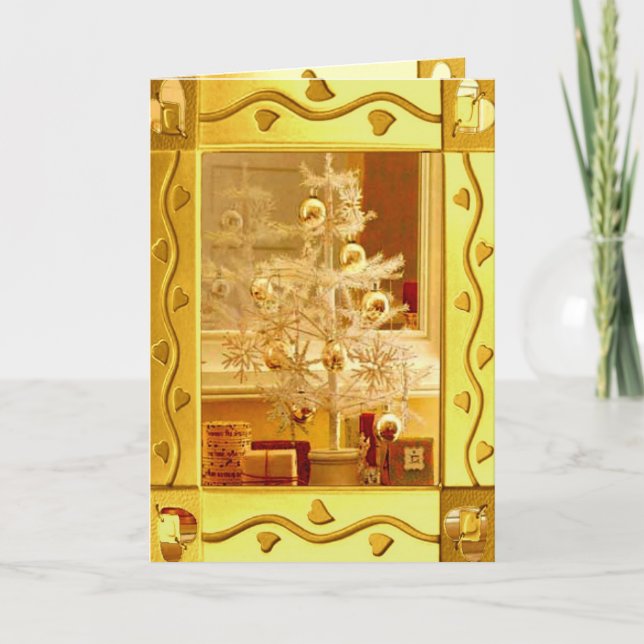 Golden Christmas Card (Front)