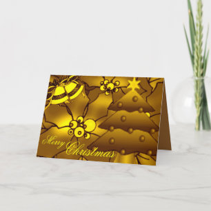 Golden Christmas Card