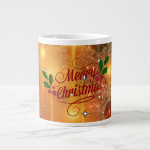   Golden Christmas Large Coffee Mug