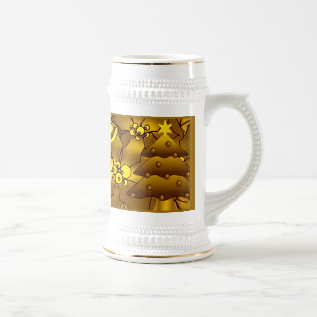 Golden Christmas Mug (Right)