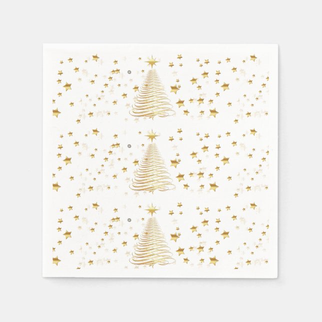 Golden Christmas Napkin (Front)