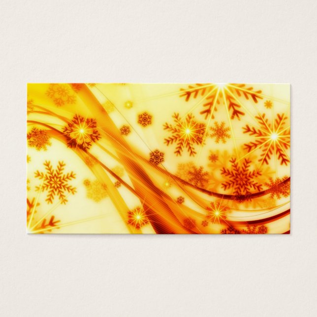 Golden Christmas Snowflakes (Front)