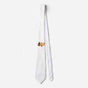 Golden Christmas Sparkle - Festive Tree Tie