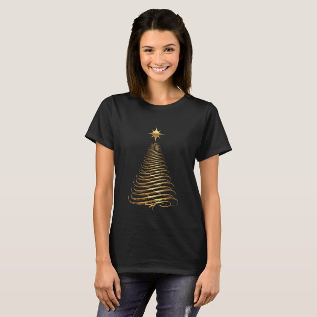 Golden Christmas T-Shirt (Front Full)