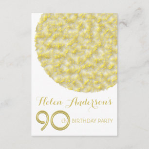 Golden Circle 90th Birthday Party Invitation