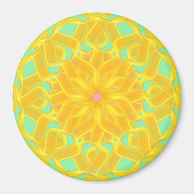 Golden Circle by Power Flower Magnet (Front)