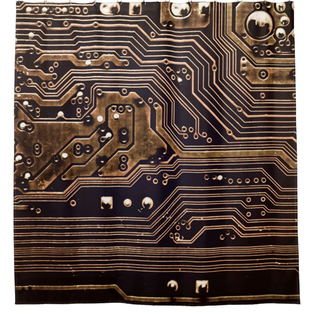 Golden circuit board. Electronic computer hardware (Front)